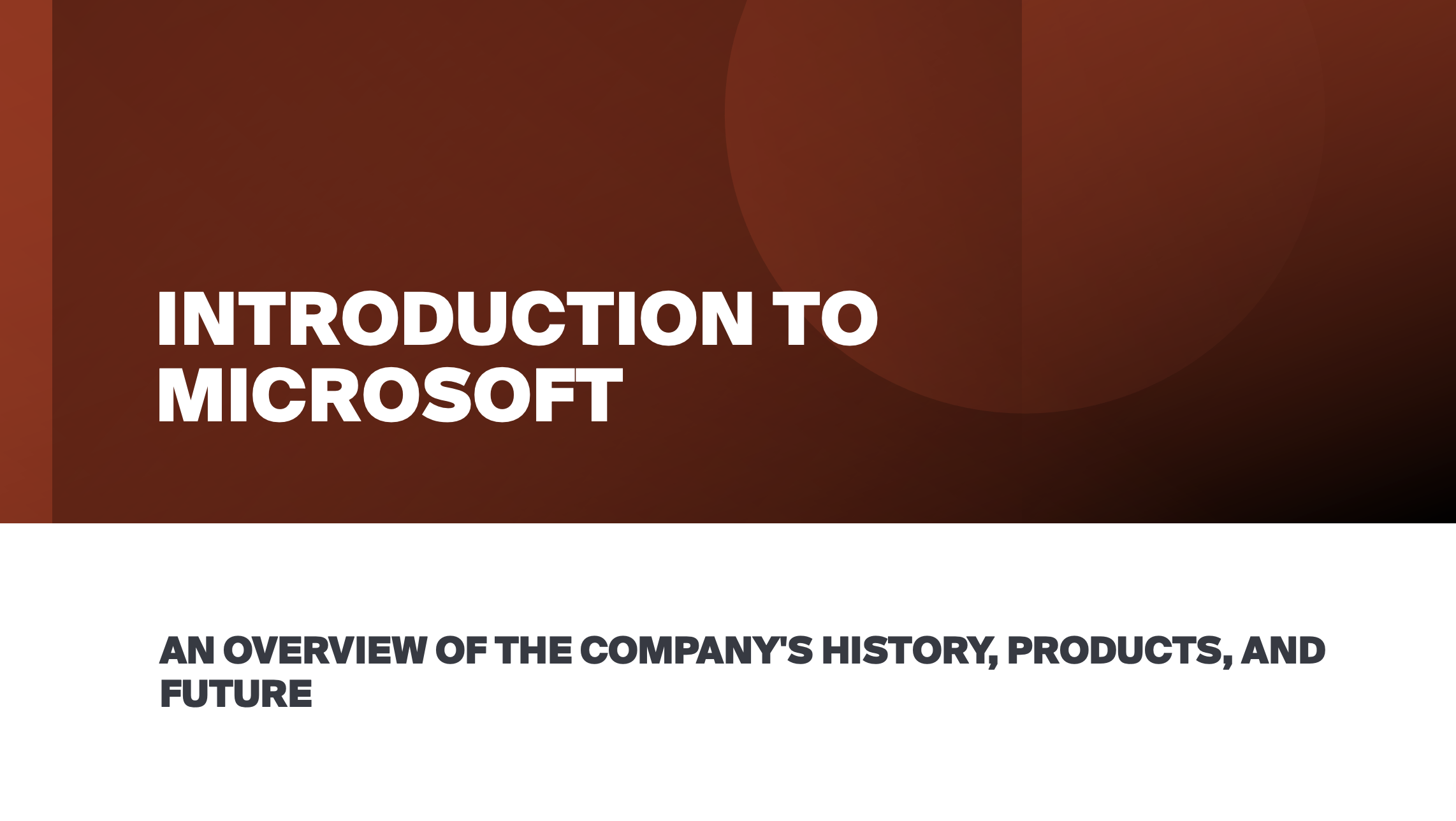 Introduction to Microsoft PowerPoint. An Overview.
