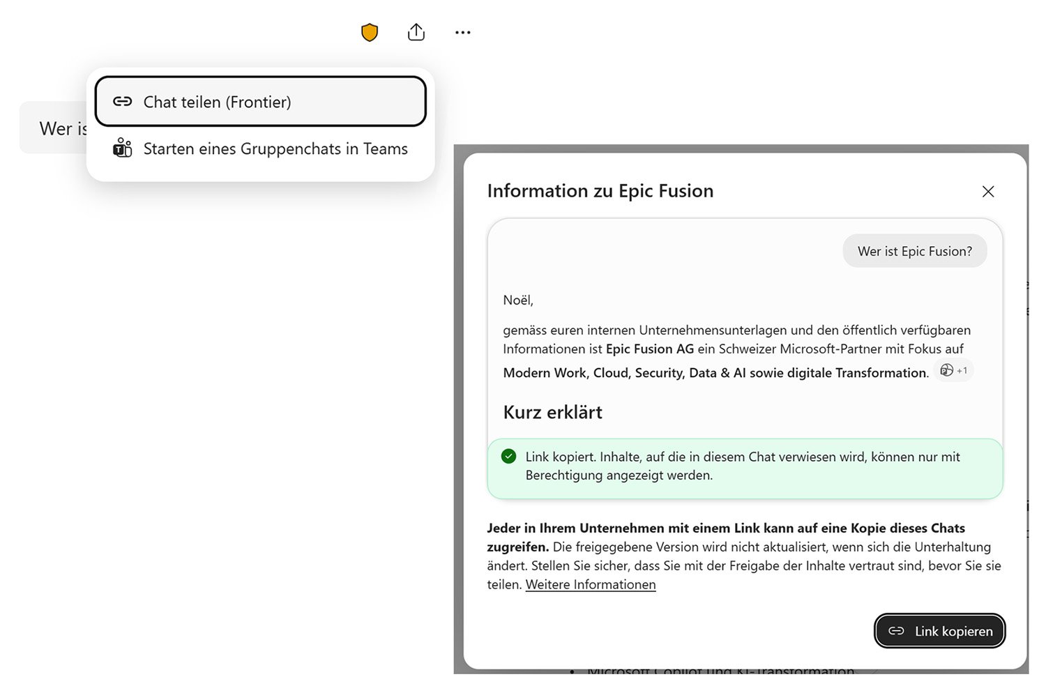 Share Microsoft Copilot Wave 7 session or chat