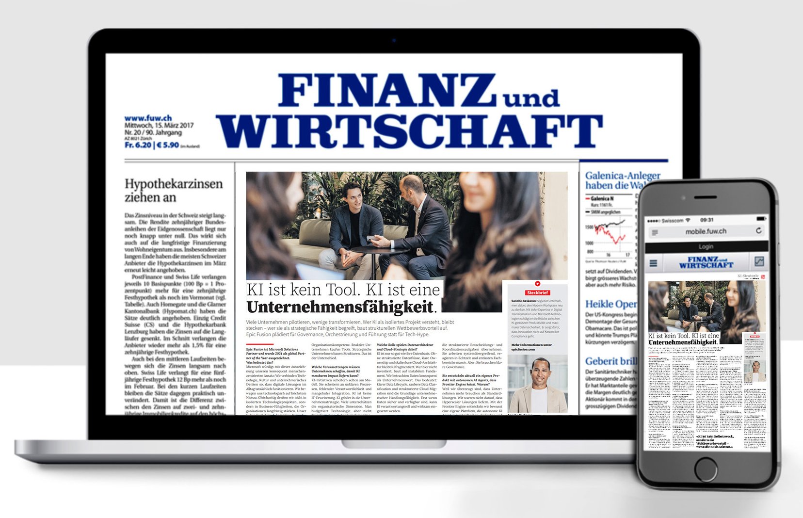 Sanche Baskaran Interview in der Tech-Innovation Ausgabe der Wirtschaft und Finanzen
