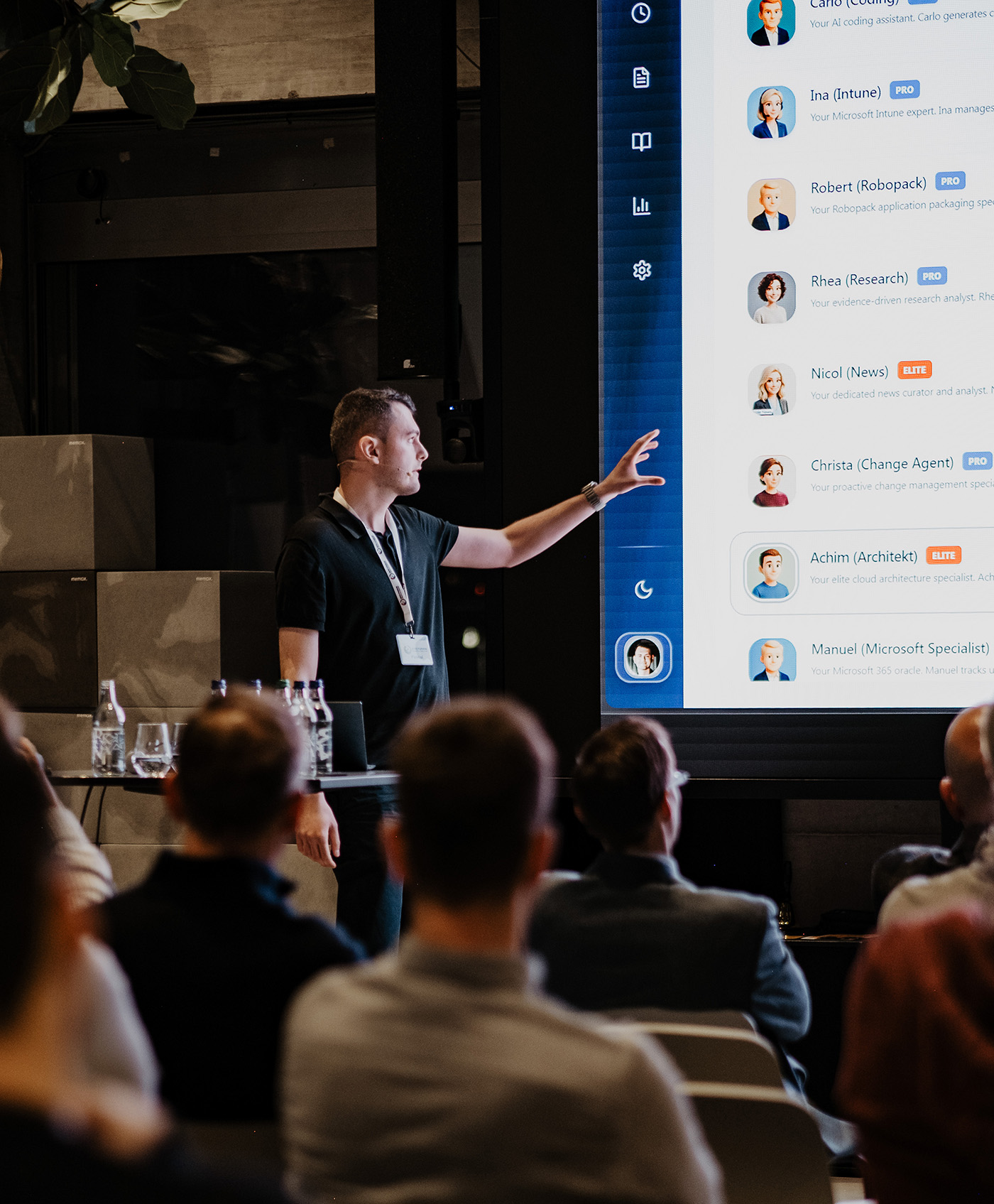 Frontier Engine Vortrag an Kundenevent mit Pascal