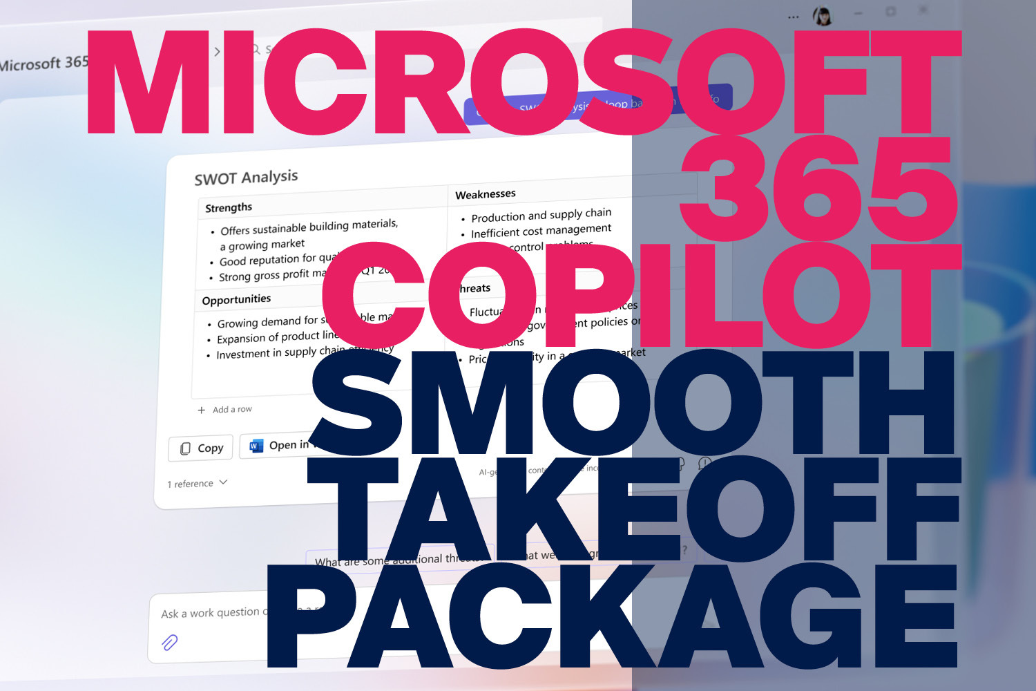Featured image for the Microsoft 365 Copilot Smooth Takeoff Package.