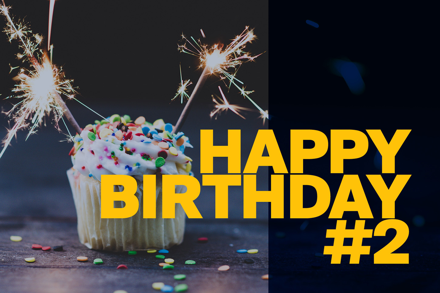 Two Years of Epic Fusion: Happy Birthday with a Cupcake and Two Sparklers